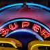 New Chevrolet Super Sport "Chevy SS" Porcelain Sign with Neon 48 IN Diameter